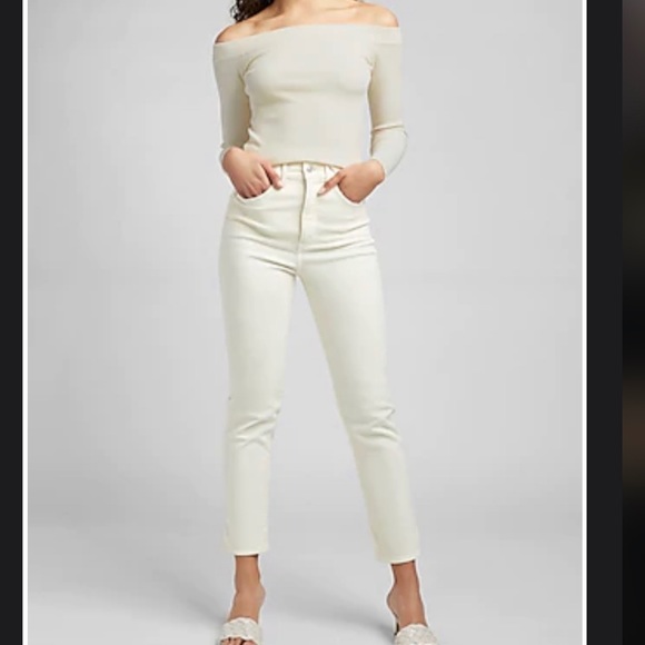 Express Denim - Express cream colored jeans